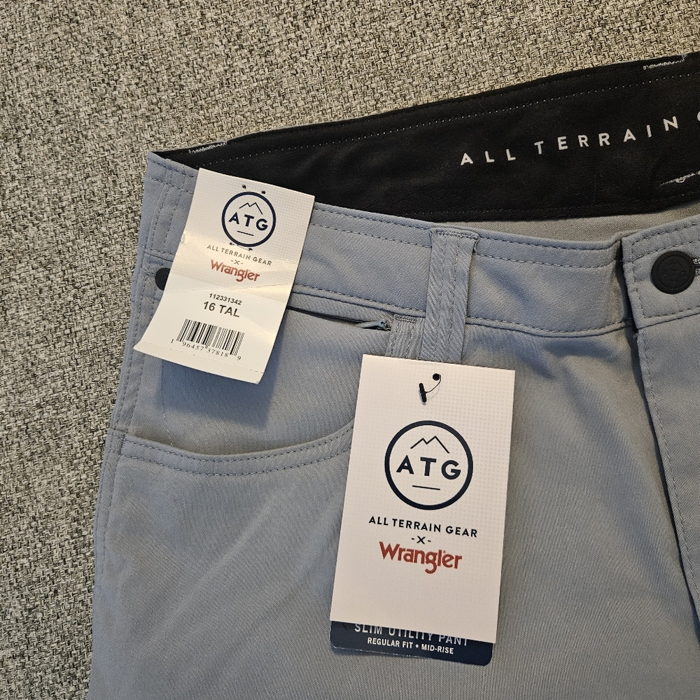 NWT Wrangler ATG Pants Womens 16 Tall Gray Sierra Slim Fit All Terrain Gear Hike - Picture 5 of 14